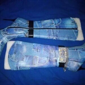 READY FOR THE RODEO Size: Knee High Boots Brand New / Fast Shipping